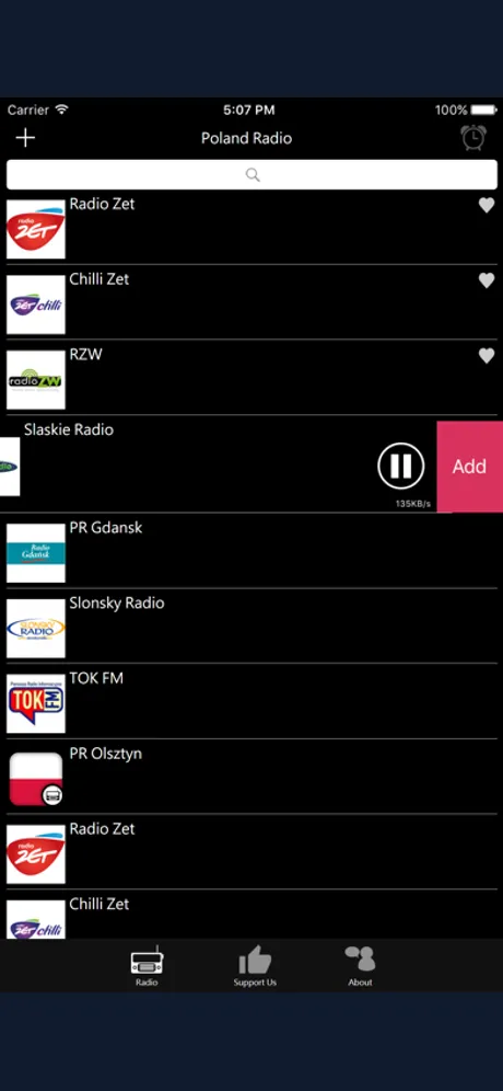 Polish Radio: iPhone app screen 4
