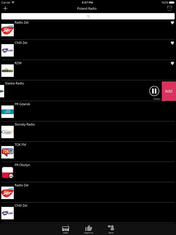 Polish Radio: iPad app screen 9