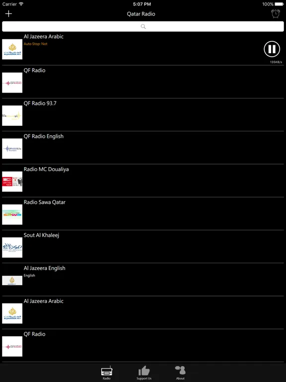 Qatar Radio Online Stations: iPad app screen 7