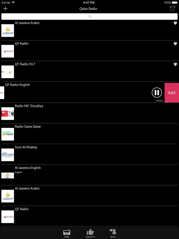 Qatar Radio Online Stations: iPad app screen 9