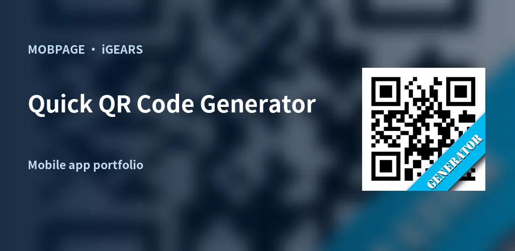 Quick QR Code Generator feature artwork composed from its official app icon