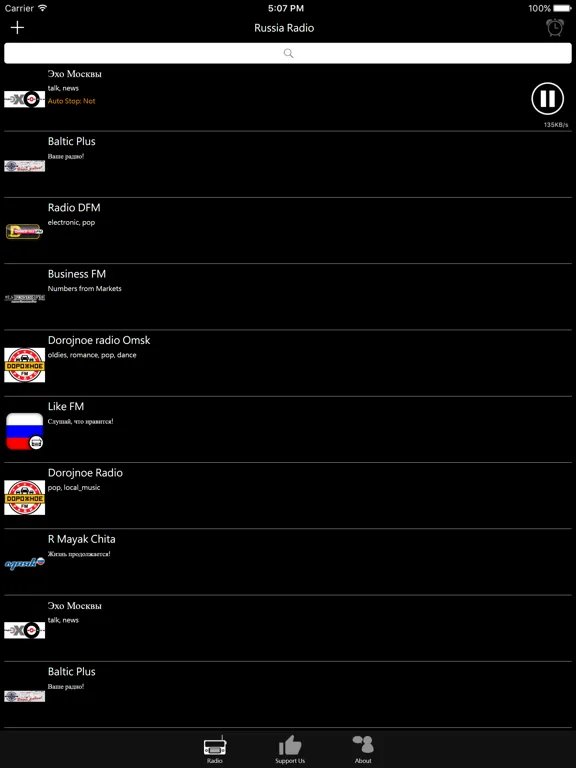 Russian Radio - RU Radio: iPad app screen 7