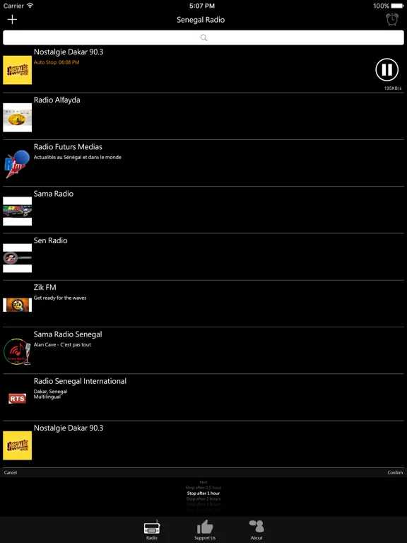 Senegal Radio - SN Radio: iPad app screen 8