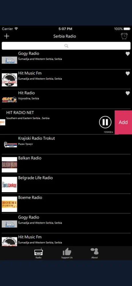 Serbian Radio - RS Radio: iPhone app screen 4