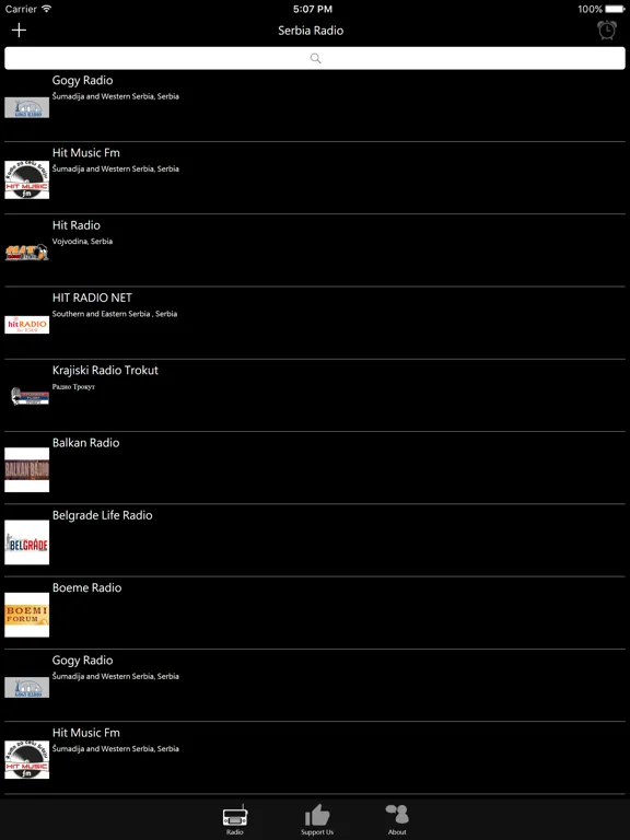 Serbian Radio - RS Radio: iPad app screen 6