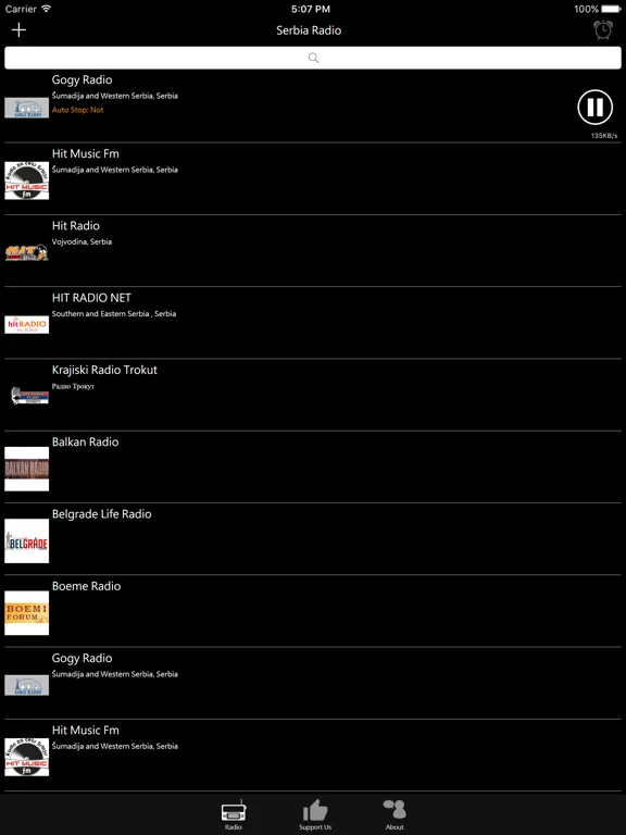 Serbian Radio - RS Radio: iPad app screen 7