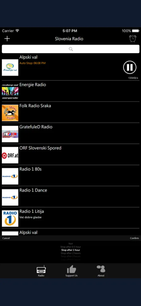 Slovene Radio: iPhone app screen 3