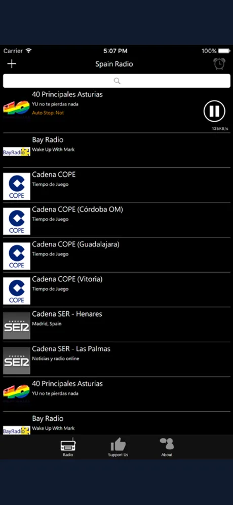Spanish Radio - ES Radio: iPhone app screen 2