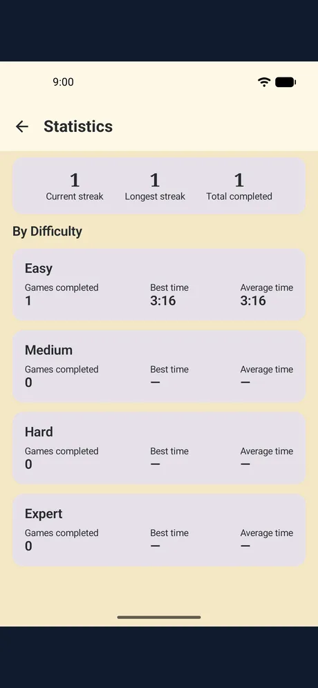 Nile Glyph Sudoku: app screen 5
