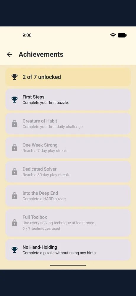 Nile Glyph Sudoku: app screen 6