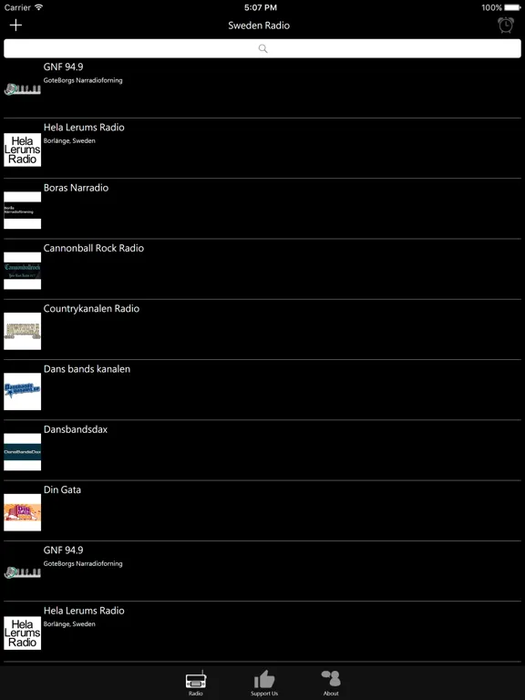 Swedish Radio: iPad app screen 6