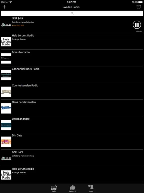 瑞典電台：iPad 應用程式畫面 7
