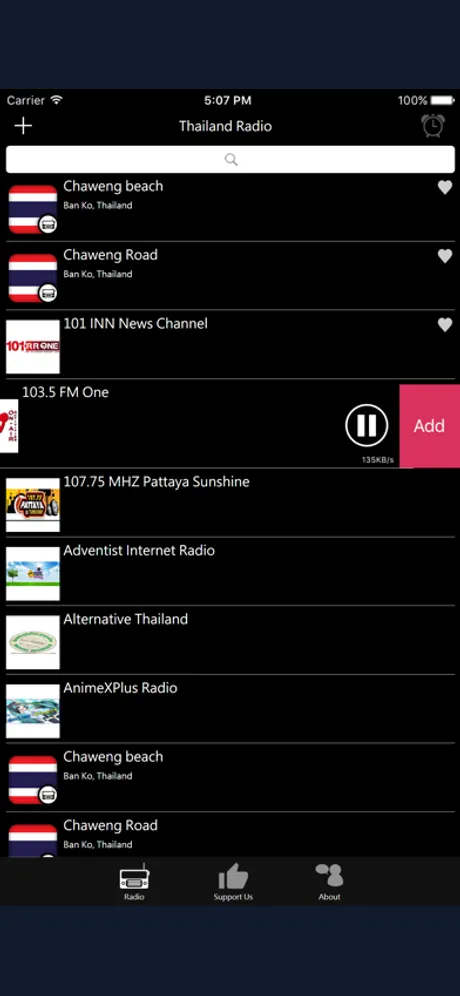 Thailand Radio - TH Radio: iPhone app screen 4