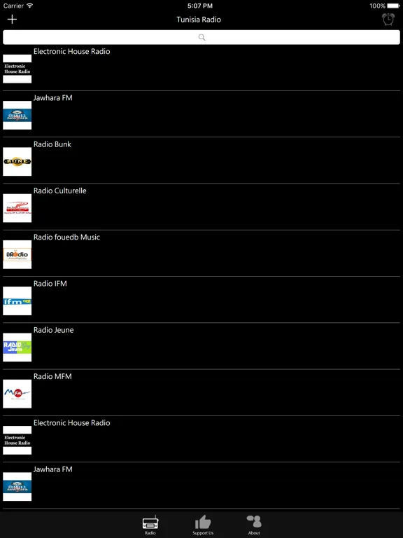 Tunisian Radio: iPad app screen 6