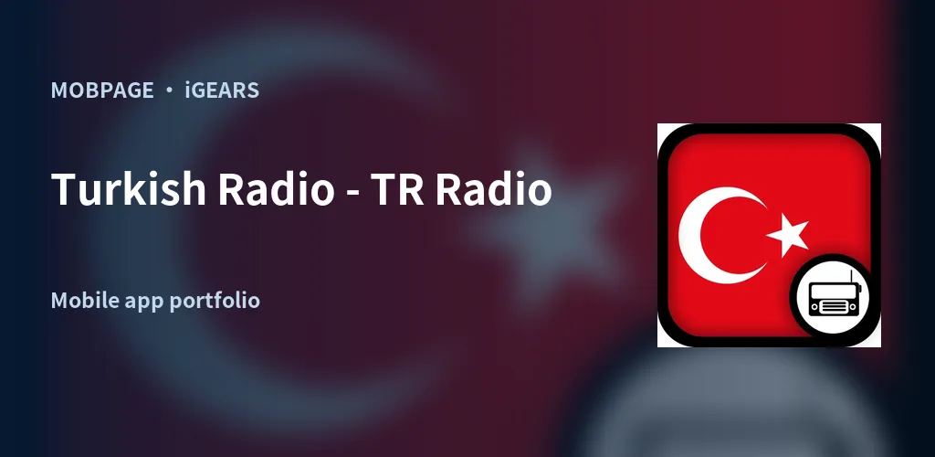 Turkish Radio - TR Radio feature artwork composed from its official app icon