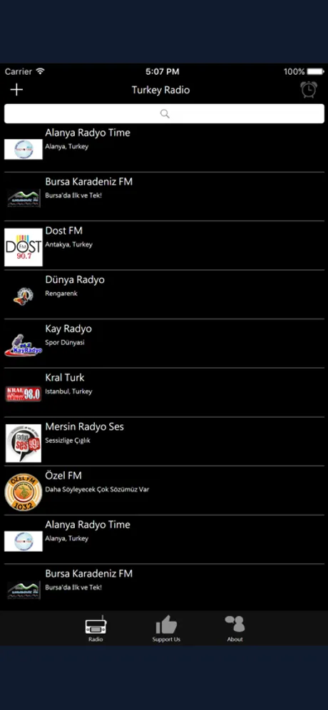 Turkish Radio - TR Radio: iPhone app screen 1