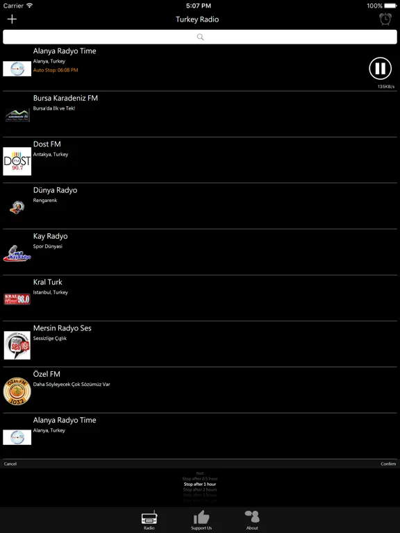 Turkish Radio - TR Radio: iPad app screen 8