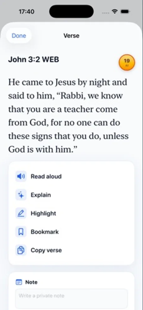 Understand Bible: iPhone app screen 15