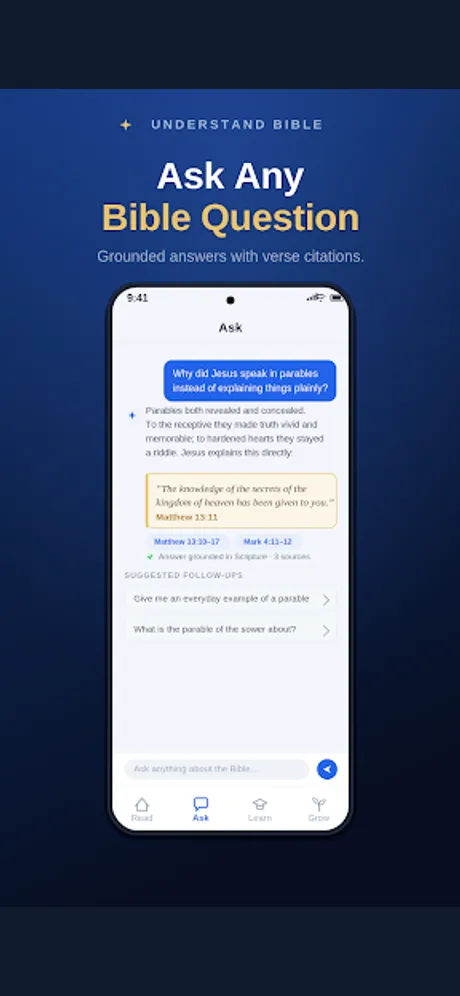 Understand Bible: Android app screen 3
