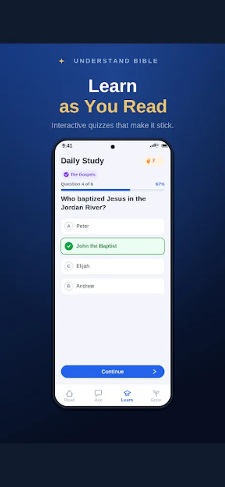 Understand Bible: Android app screen 4
