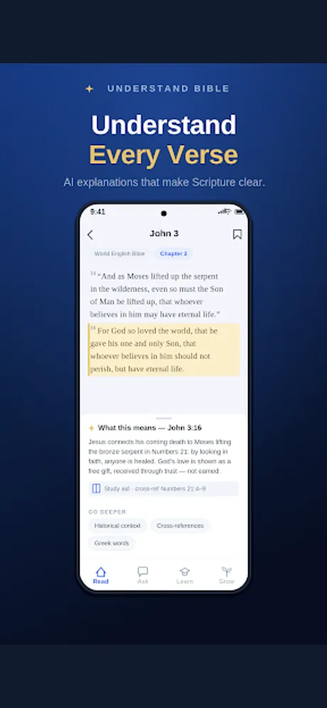 Understand Bible 聖經研讀：Android 應用程式畫面 2