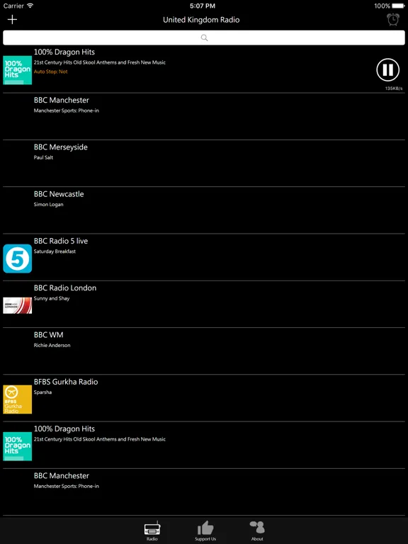 British Radio - UK Radio: iPad app screen 7