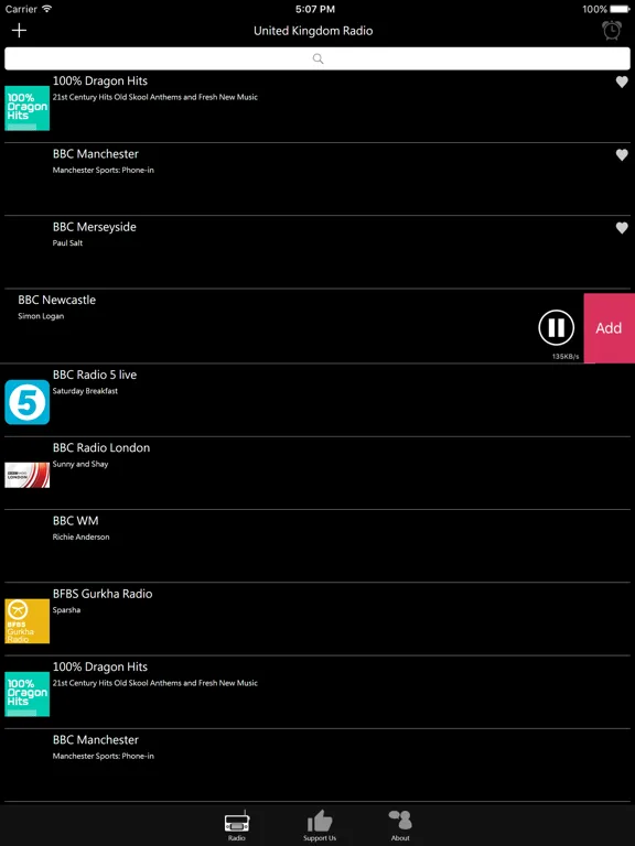 British Radio - UK Radio: iPad app screen 9