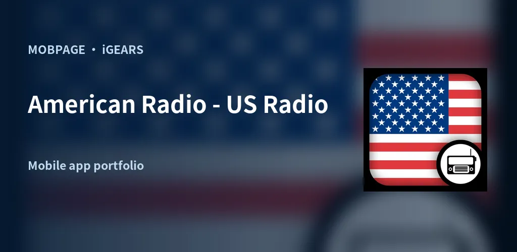American Radio - US Radio feature artwork composed from its official app icon