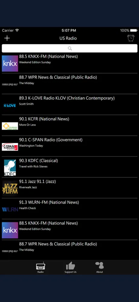 American Radio - US Radio: iPhone app screen 1