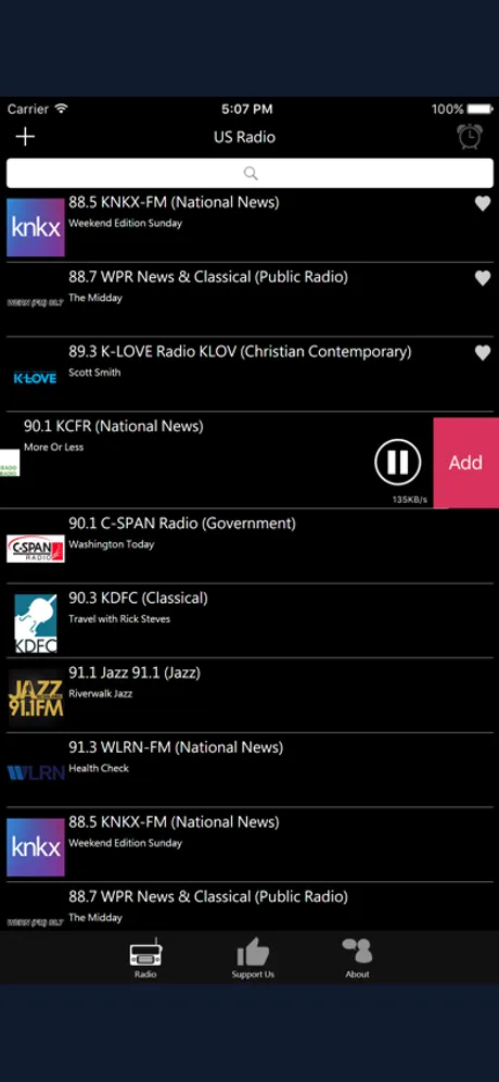 American Radio - US Radio: iPhone app screen 4