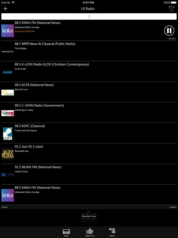 American Radio - US Radio: iPad app screen 8