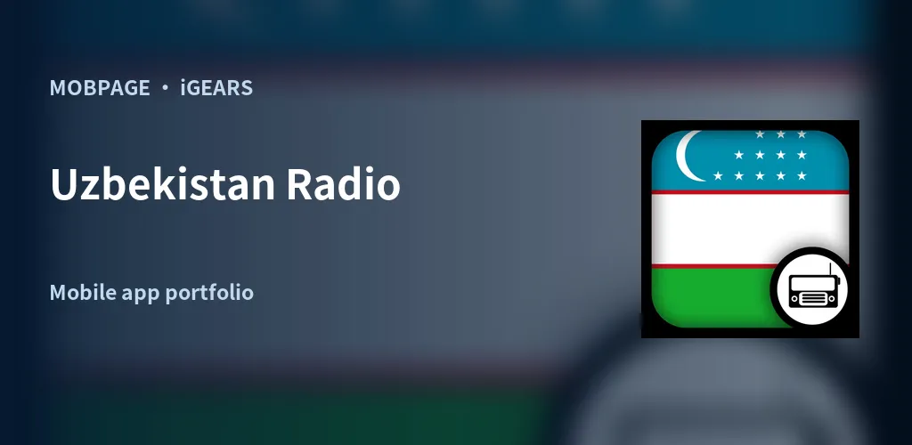Uzbekistan Radio feature artwork composed from its official app icon