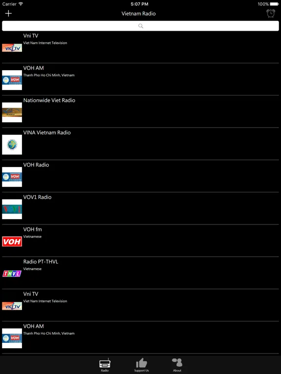 Vietnam Radio: iPad app screen 6